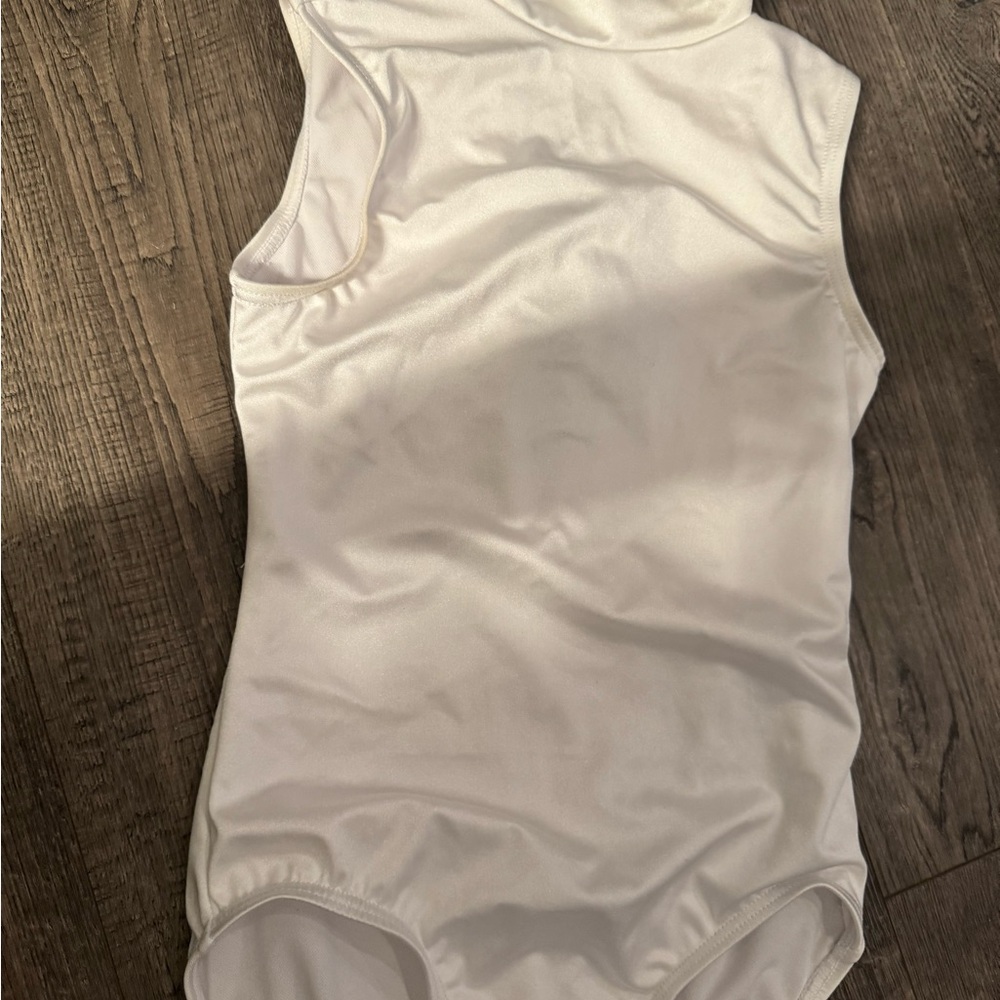 Weissman White Sleeveless Bodysuit